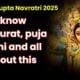 Magha Gupta Navratri 2025: A Sacred Time for Sadhana & Siddhis