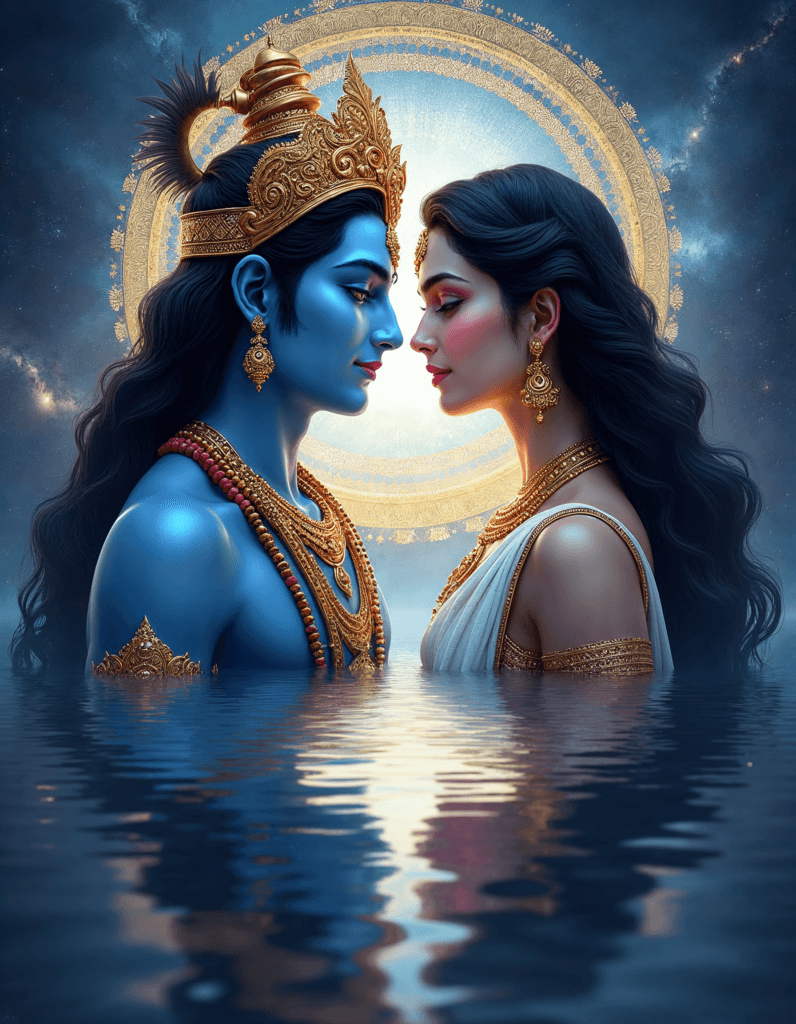 freepik create a digital artwork depicting lord vishnu and 47708
