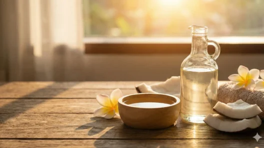 नारियल तेल ज्योतिषीय उपाय, चंद्रमा और शुक्र ग्रह की मजबूती के लिए तेल मालिश और धन लाभ।