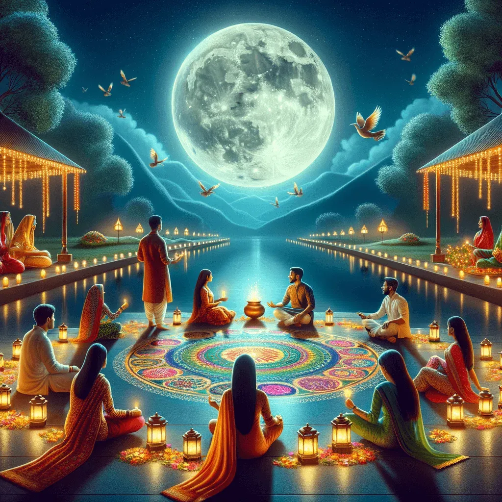 Embracing the Divine Light of Sharad Purnima Through Rituals and Reflections