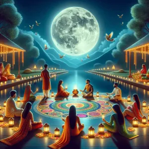 Embracing the Divine Light of Sharad Purnima Through Rituals and Reflections