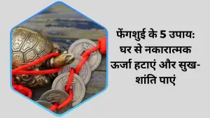 घर से नकारात्मक ऊर्जा को दूर करने के 5 आसान फेंगशुई उपाय