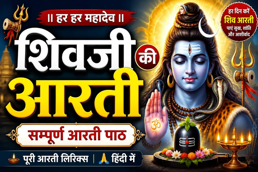 शिवजी की आरती लिरिक्स इन हिंदी – सम्पूर्ण आरती पाठ