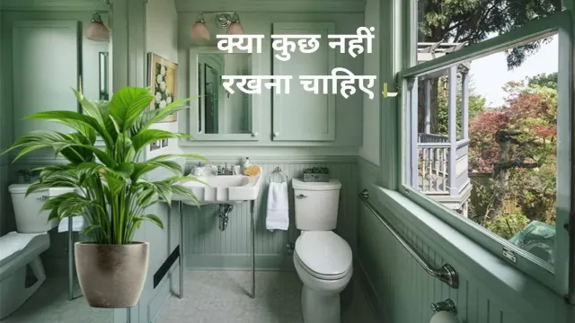 बाथरूम के अंदर, क्या कुछ नहीं रखना चाहिए