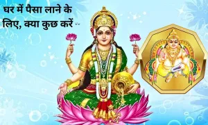 घर में पैसा लाने के लिए, क्या कुछ करें